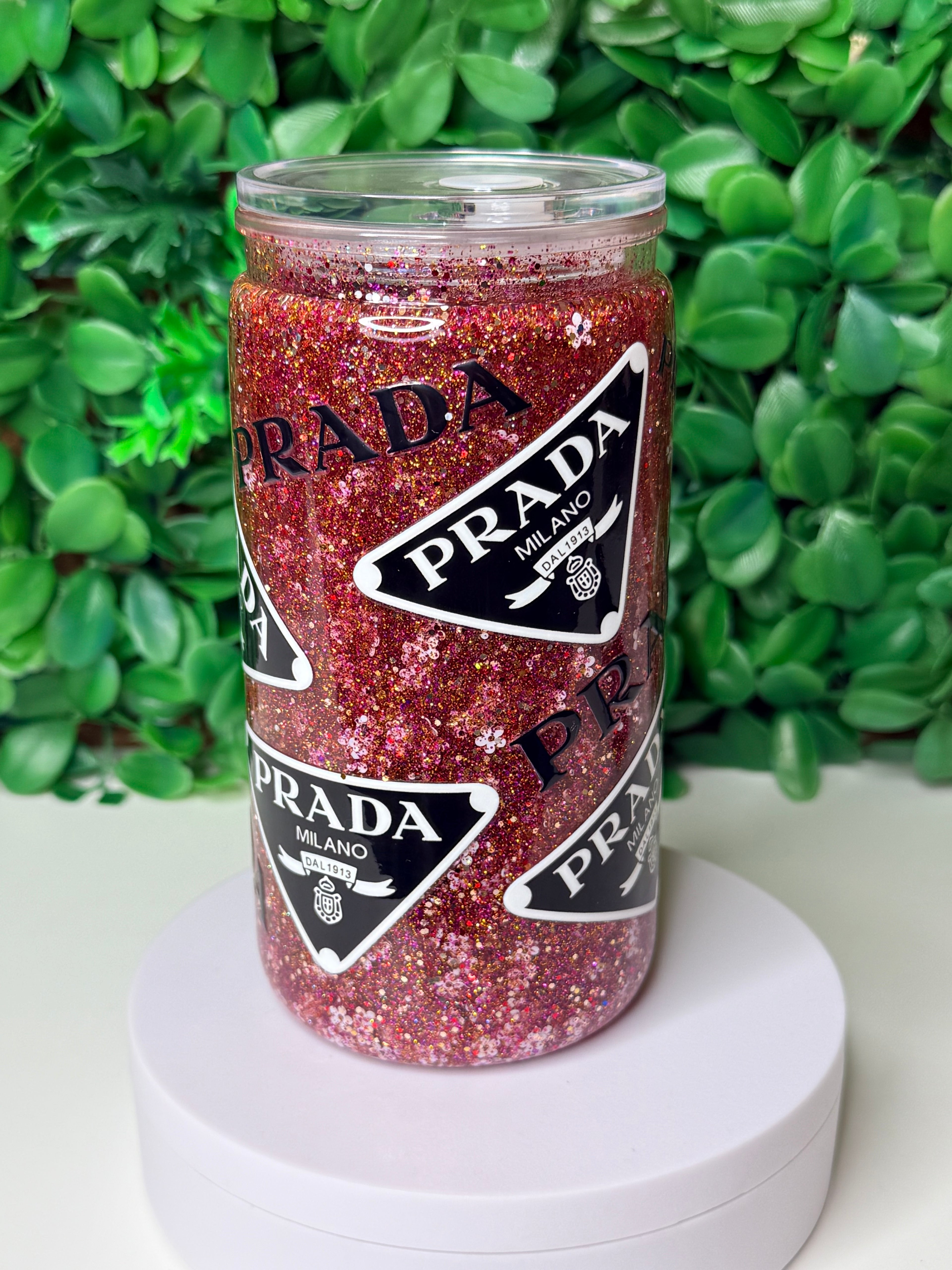 16oz Acrylic Snow Globe Tumbler