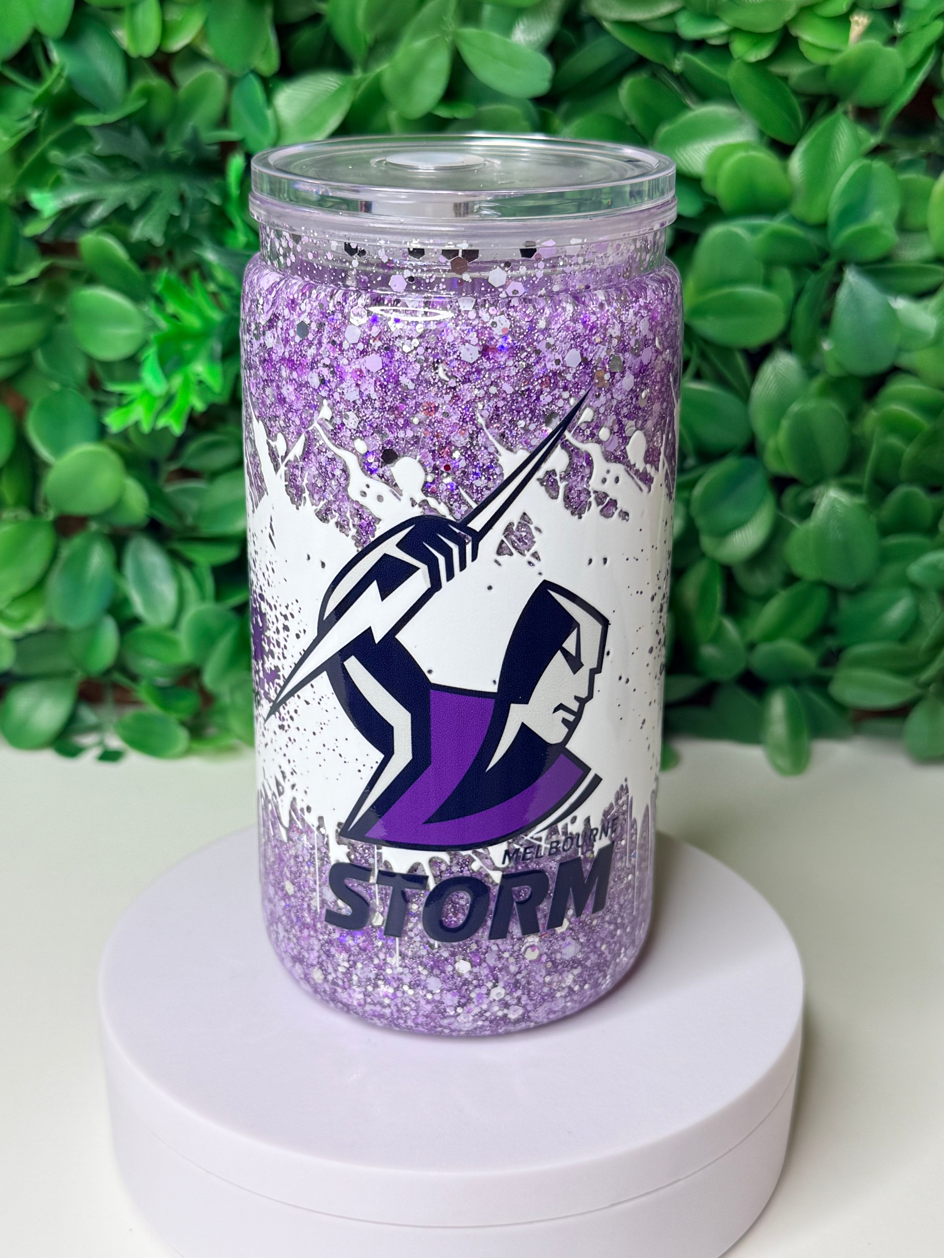 16oz Acrylic Snow Globe Tumbler