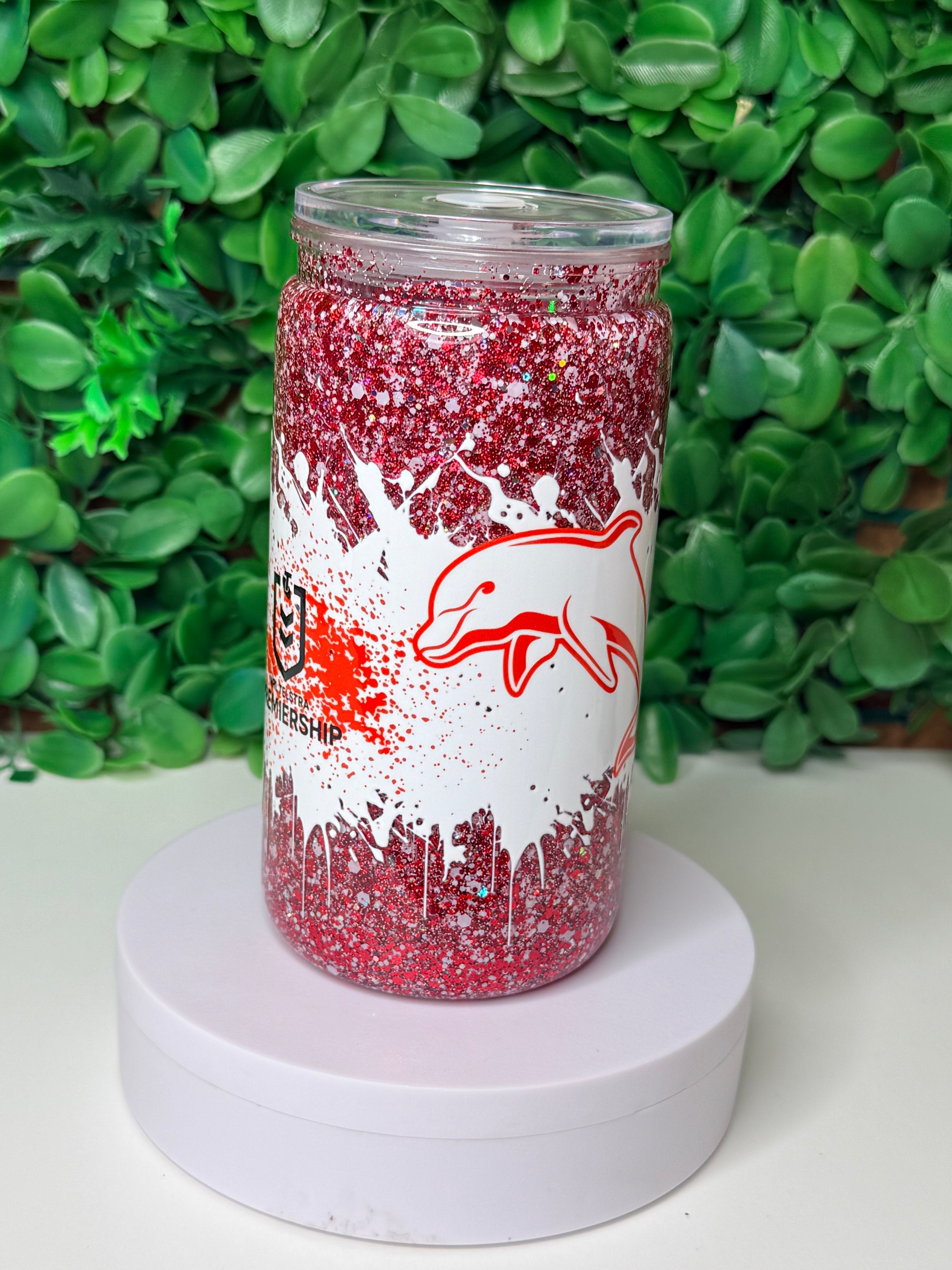 16oz Acrylic Snow Globe Tumbler