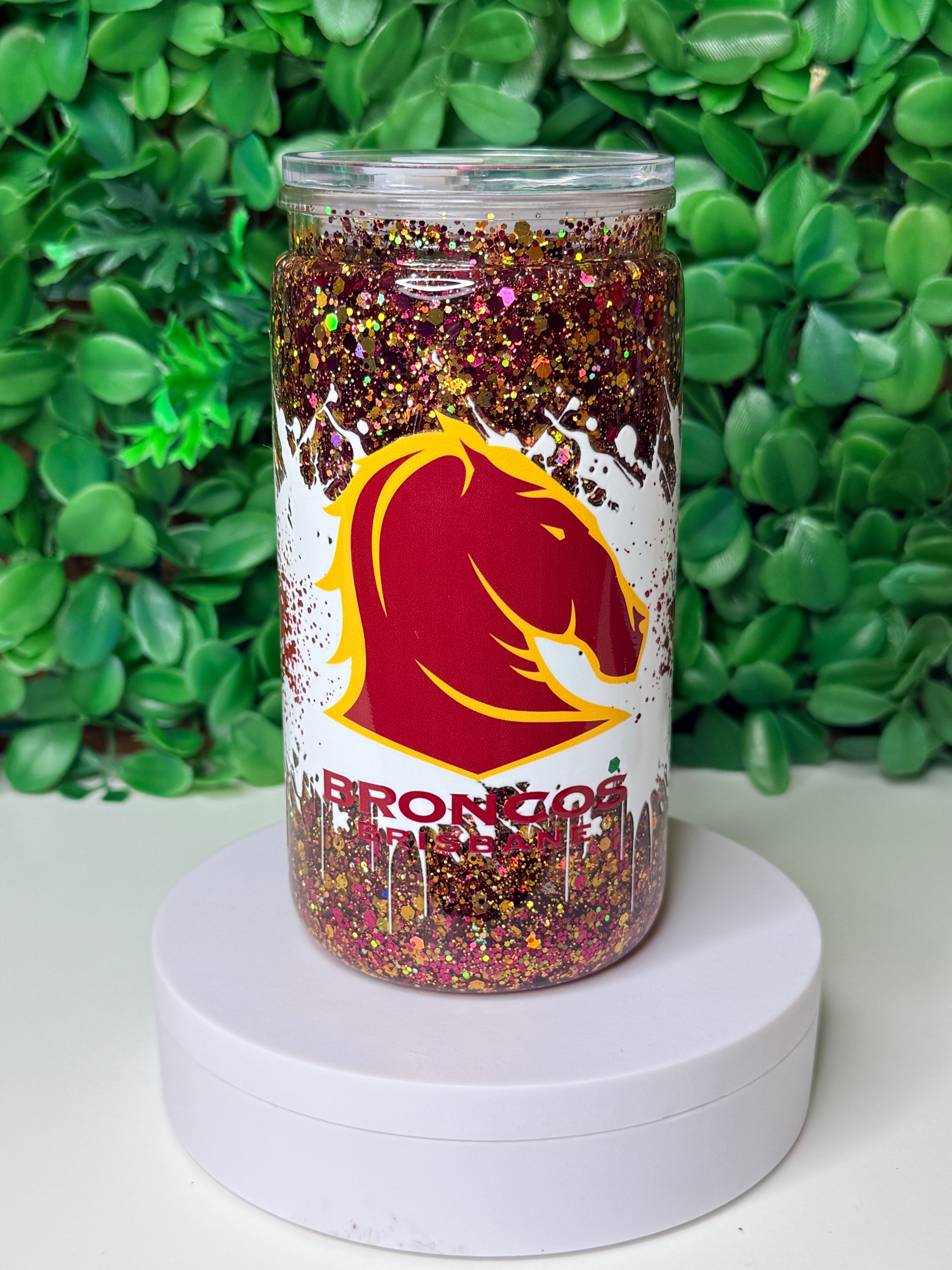 16oz Acrylic Snow Globe Tumbler
