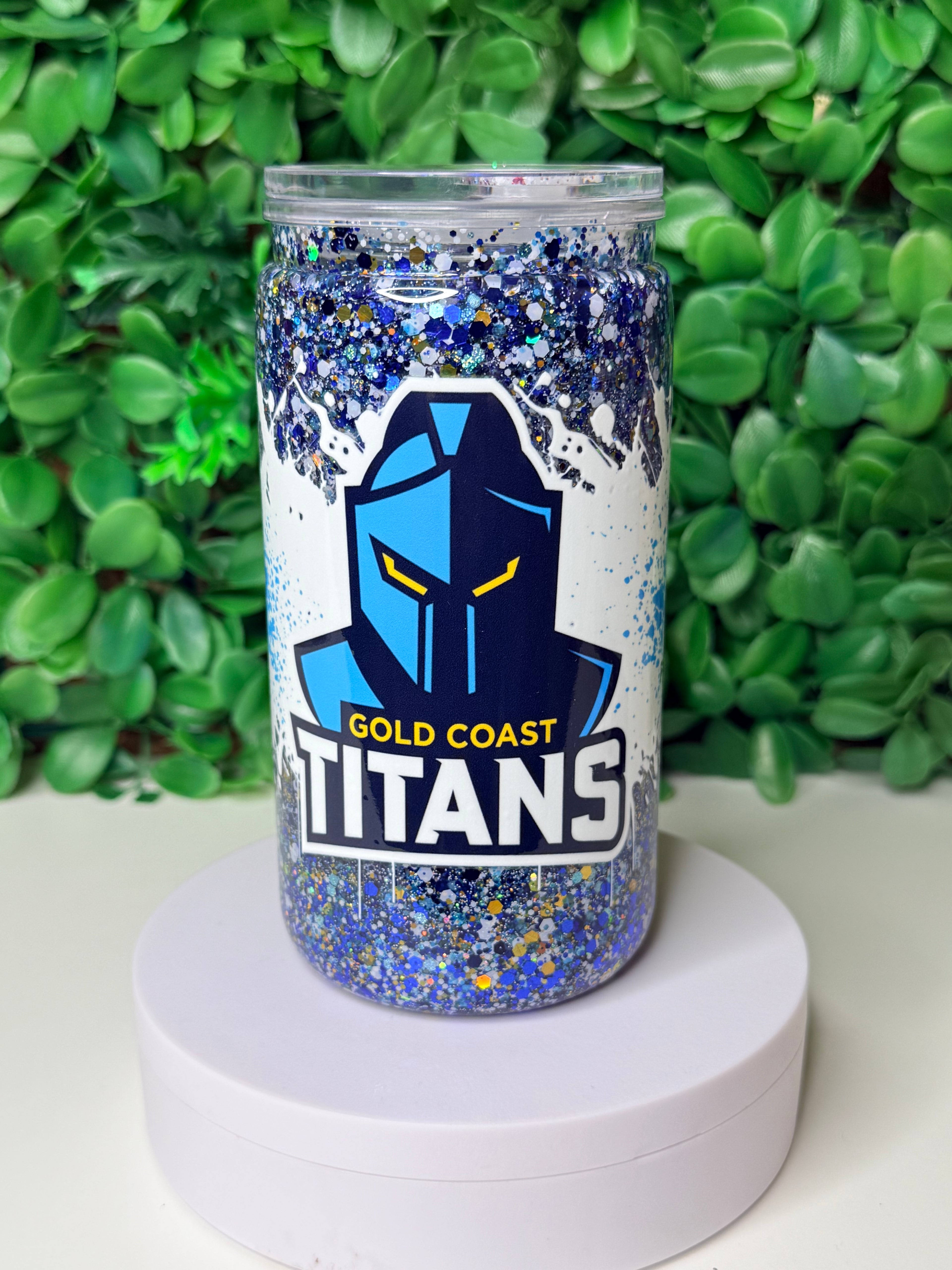16oz Acrylic Snow Globe Tumbler
