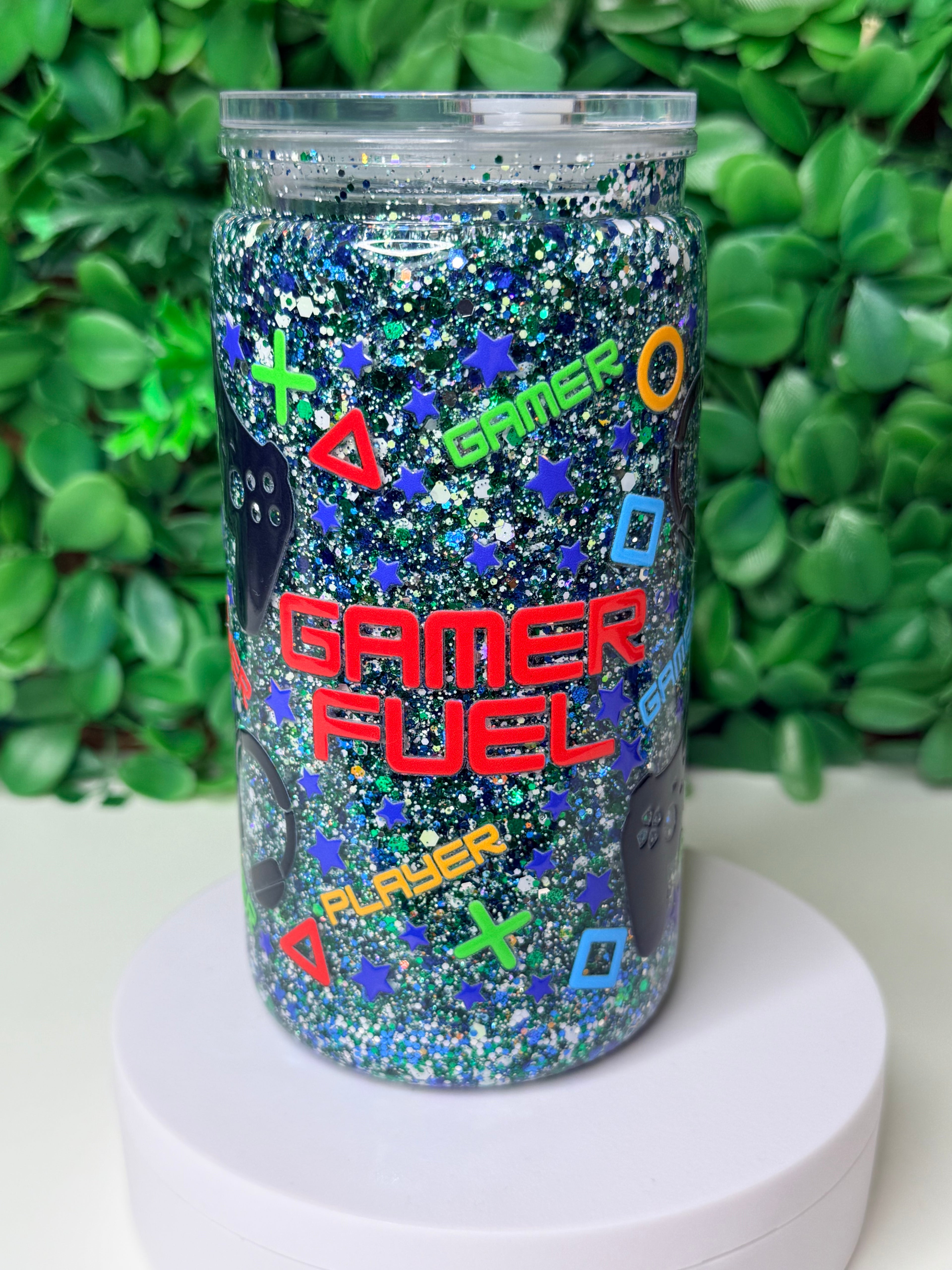 16oz Acrylic Snow Globe Tumbler