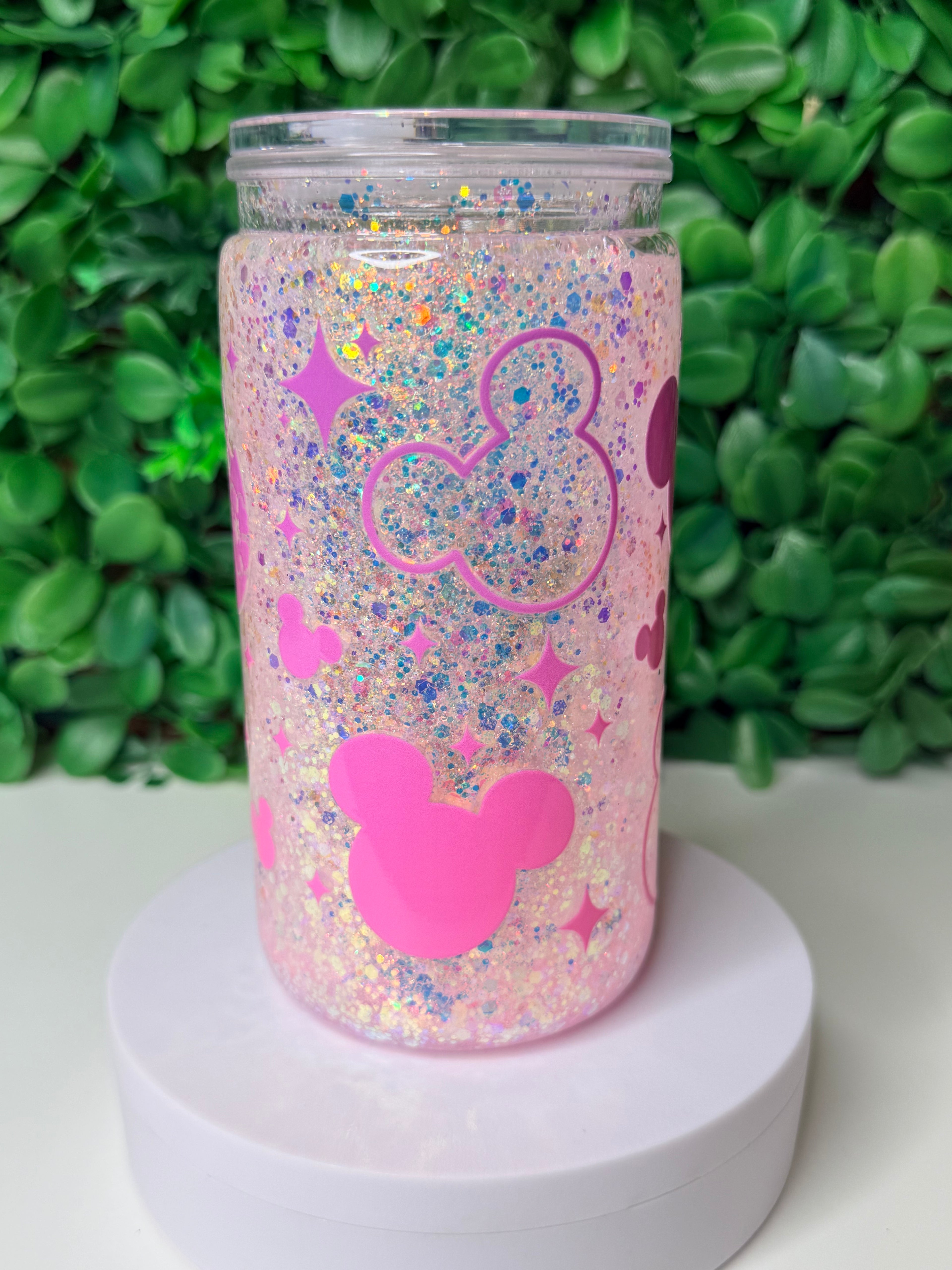 16oz Acrylic Snow Globe Tumbler