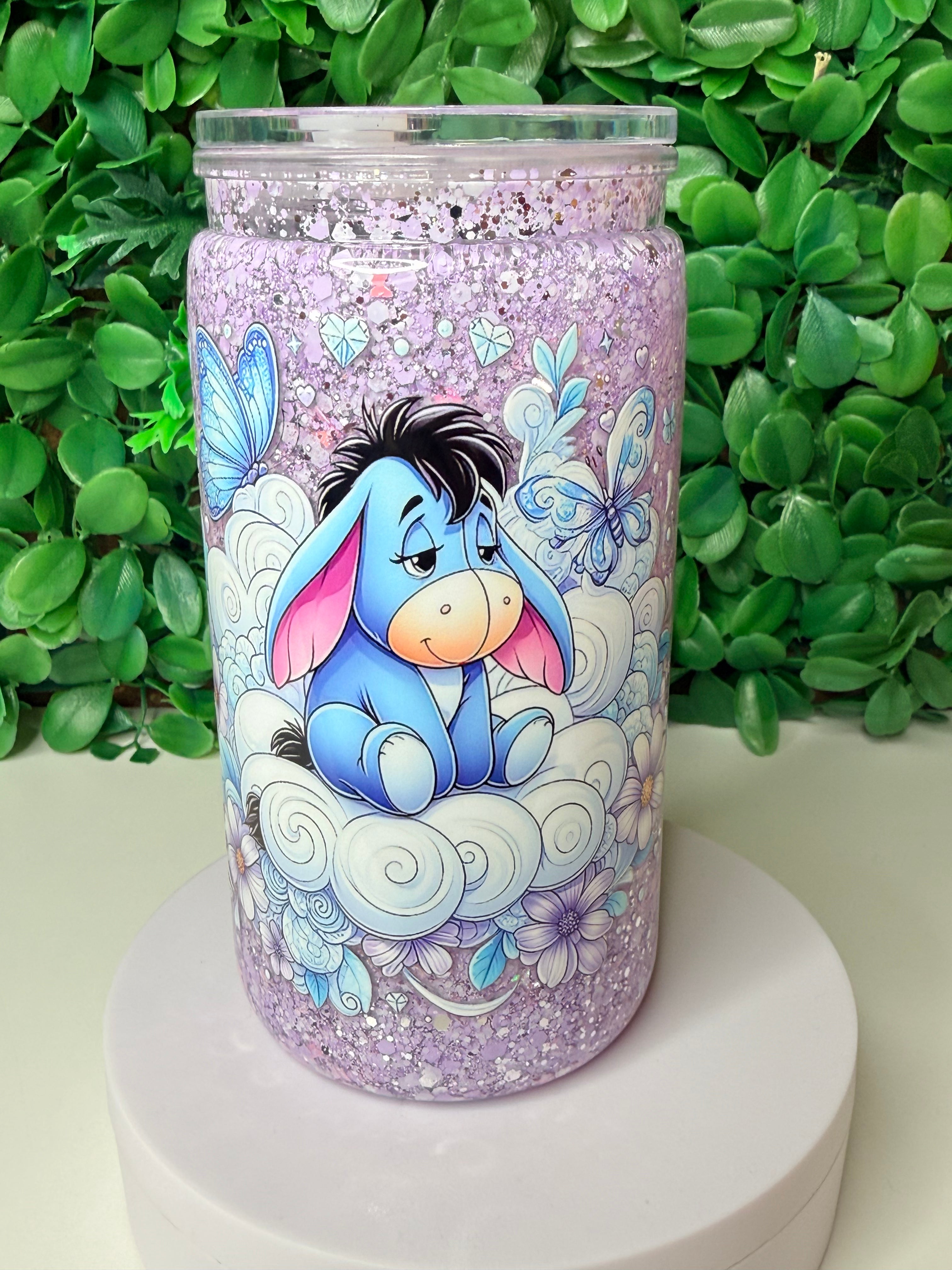 16oz Acrylic Snow Globe Tumbler