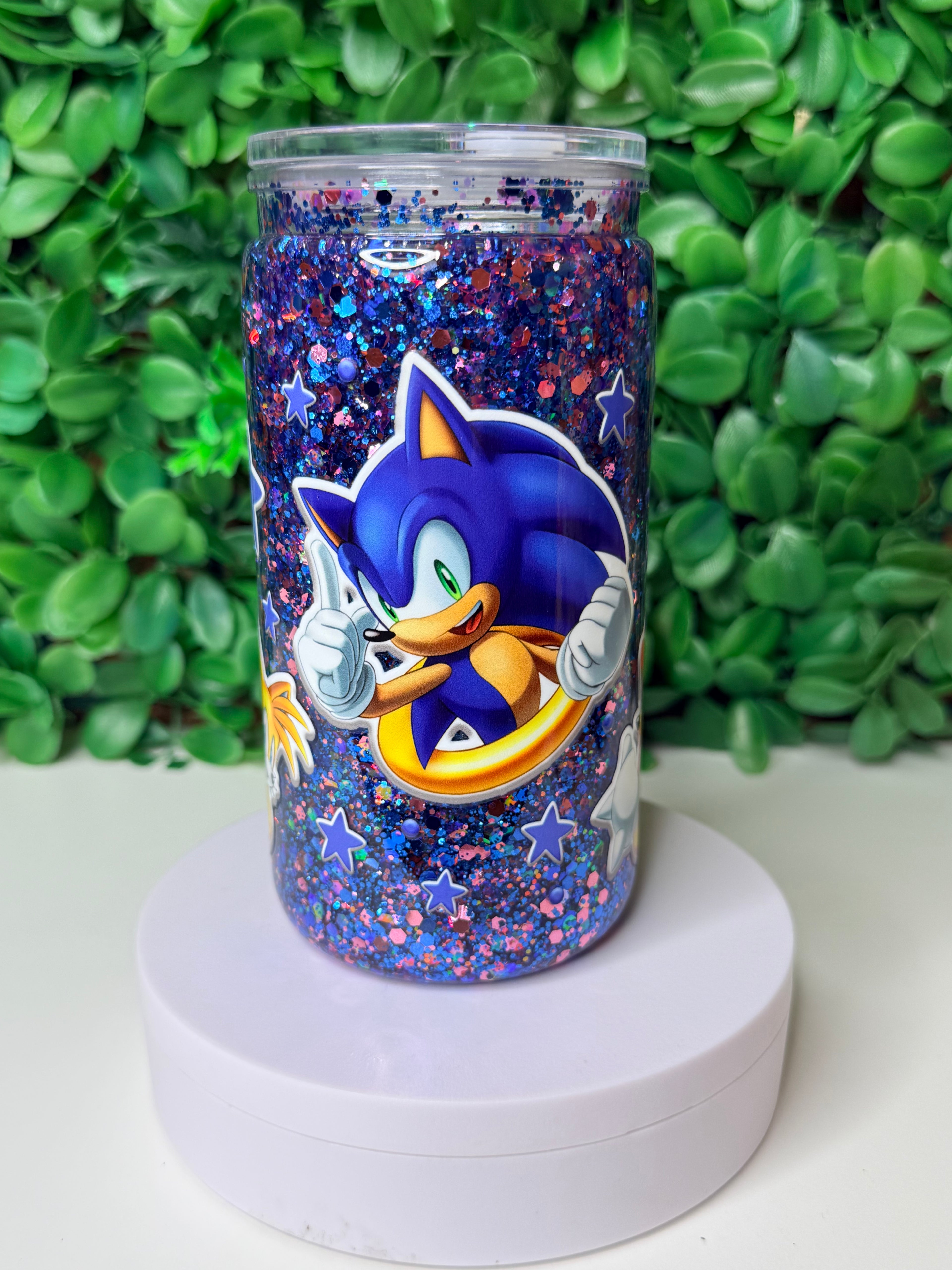 16oz Acrylic Snow Globe Tumbler