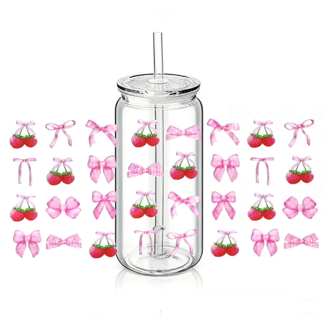 Cherries & Pink Bows