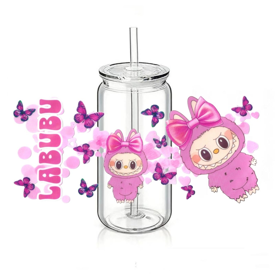 Holographic Pink Labubu