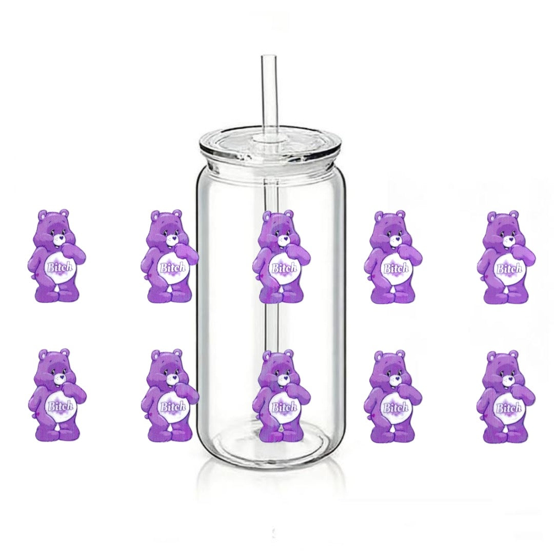 "B*tch* Purple Swear Care bears