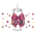 Nurse - Pink Bow - Flowers