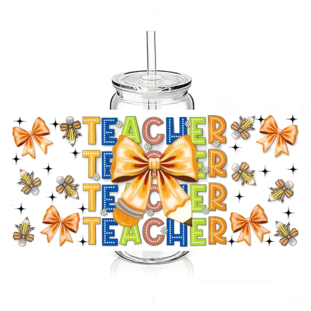 Teacher - Bows - Pencils