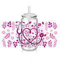Pink Floral Stethoscope