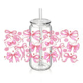 Pink Bows - Flowers - Letters