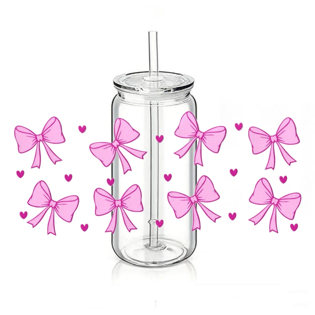 Pink bows - Pink Heart