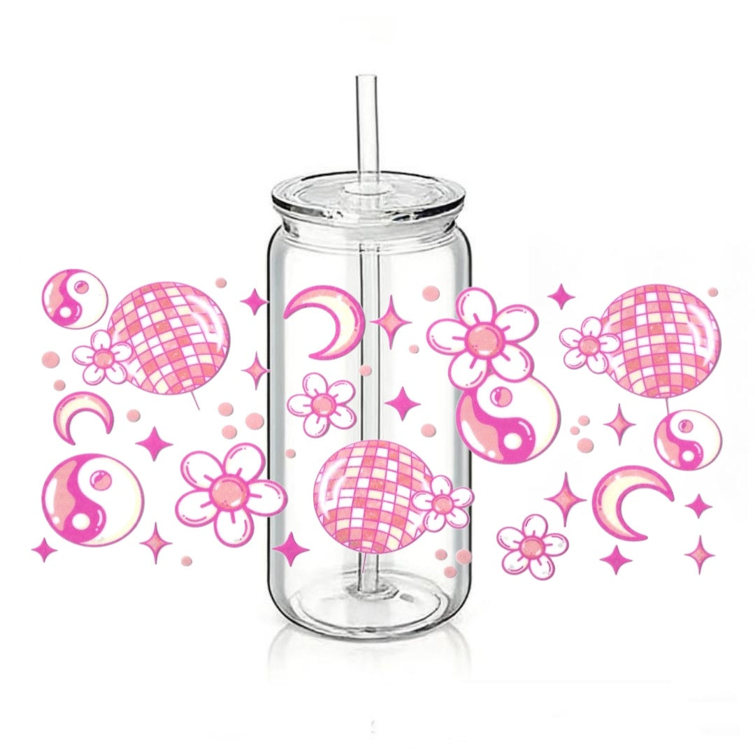Disco Ball - Moon - Yin-Yang Symbol