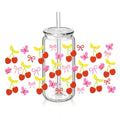Cherries - Red Bows - Butterflies