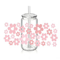 Pink Flowers with Heart Shape