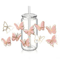 Pink & Gold Butterflies