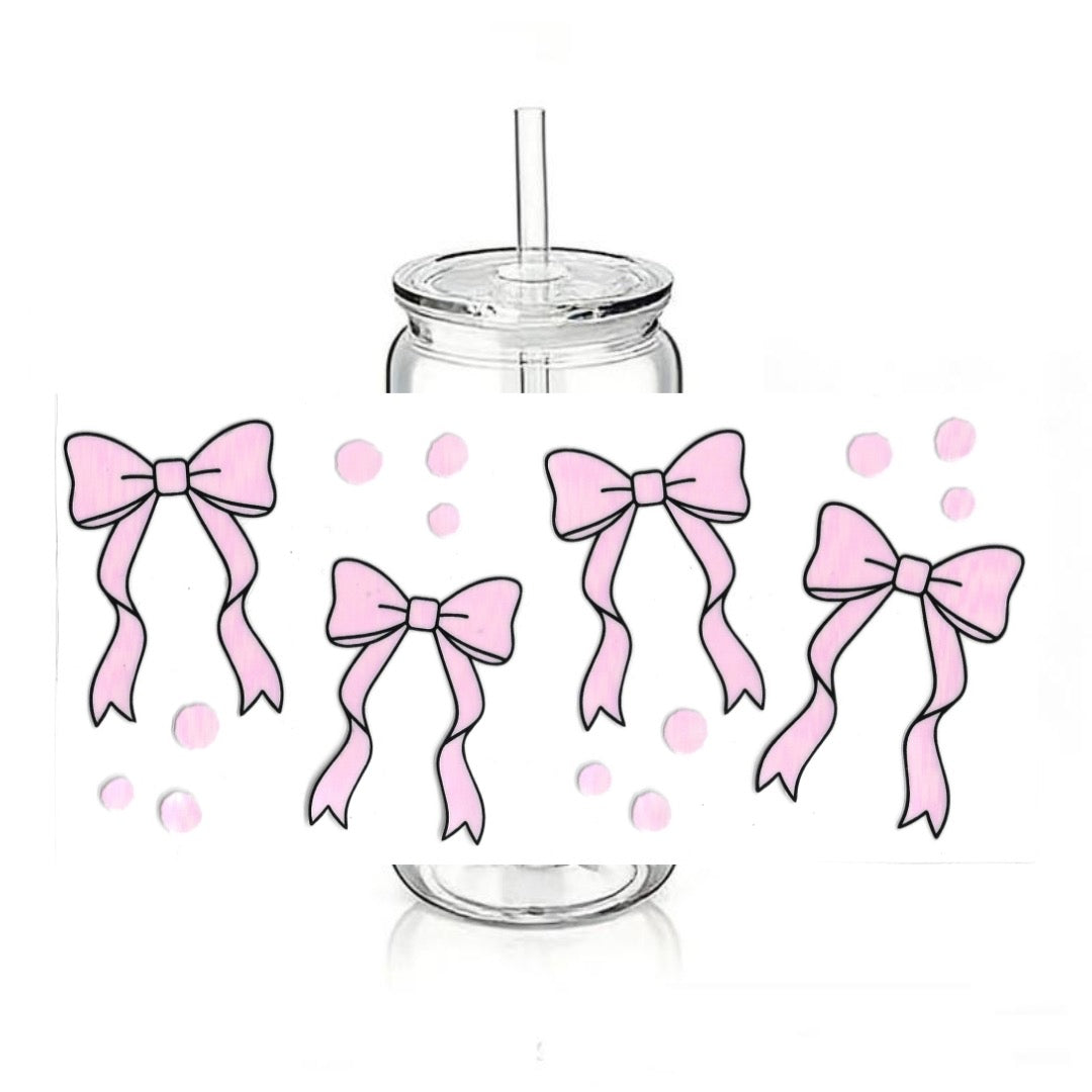 Pink Bows - Dots Design