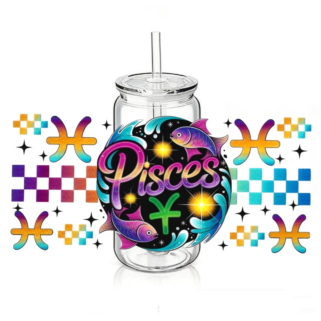 Star Sign - Pisces - Retro