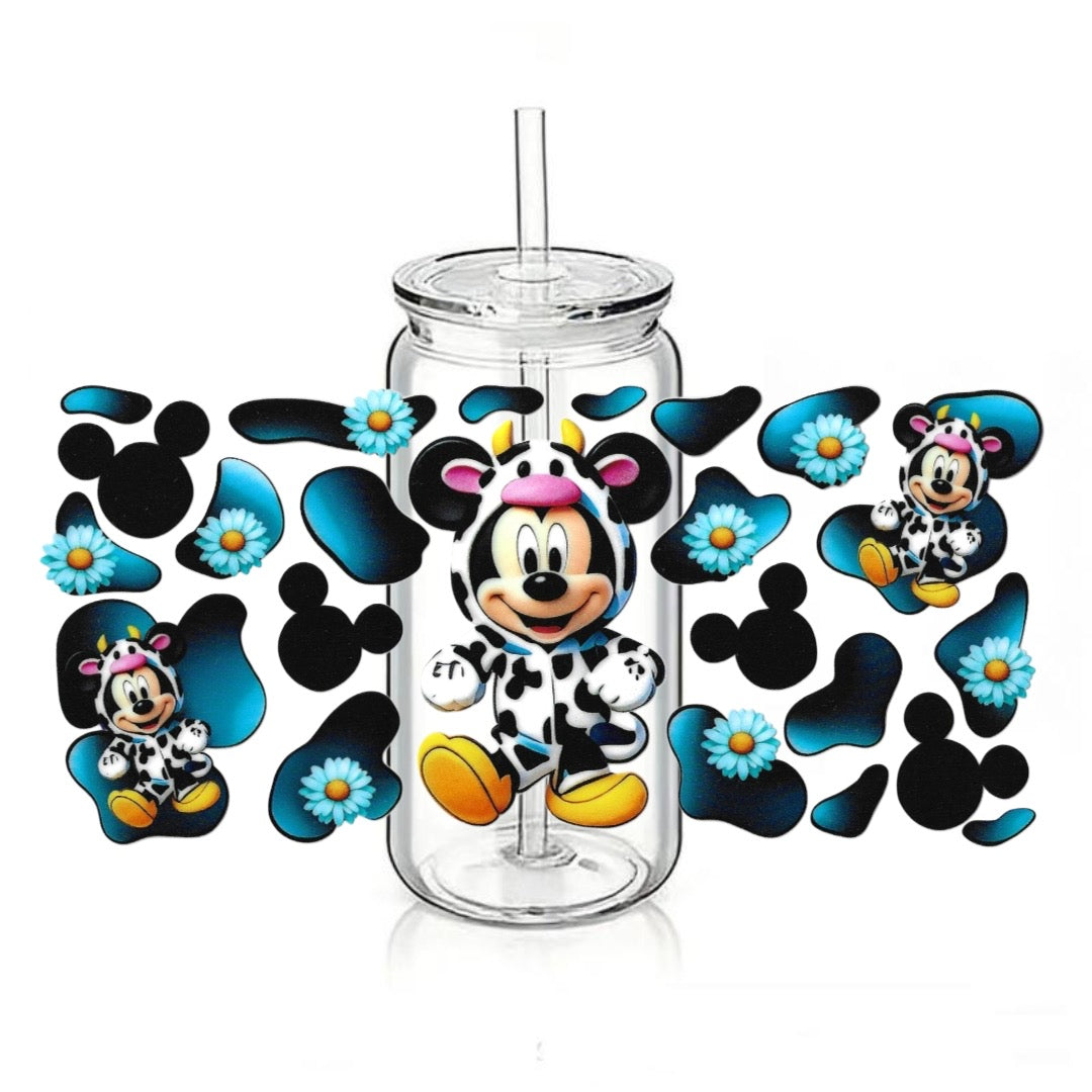 Mickey Mouse - Cow Print PJs