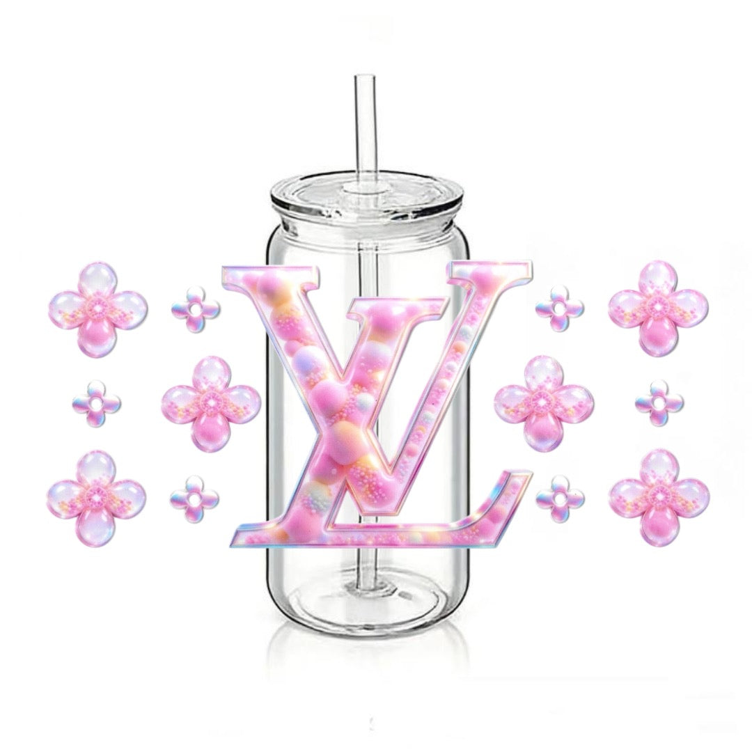 Louis Vuitton - Pink Flowers - Bubbles
