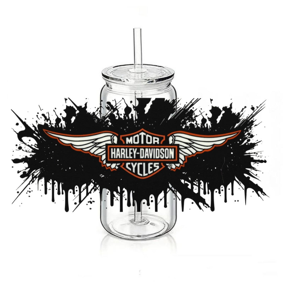 Harley Davidson - Wings - Black Backsplash