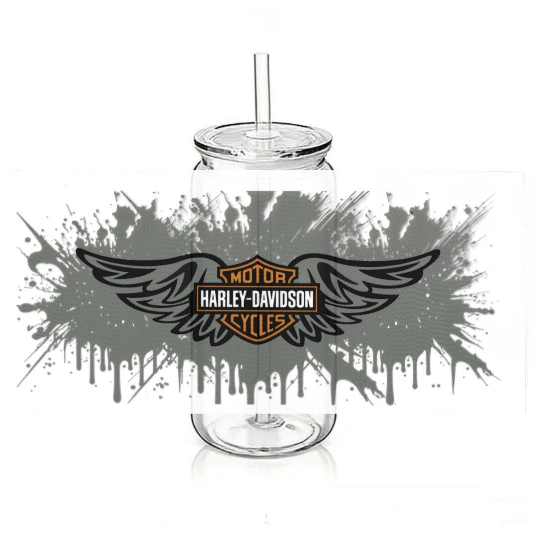 Harley Davidson - Wings - Grey Backsplash