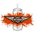 Harley Davidson - Wings - Red backsplash