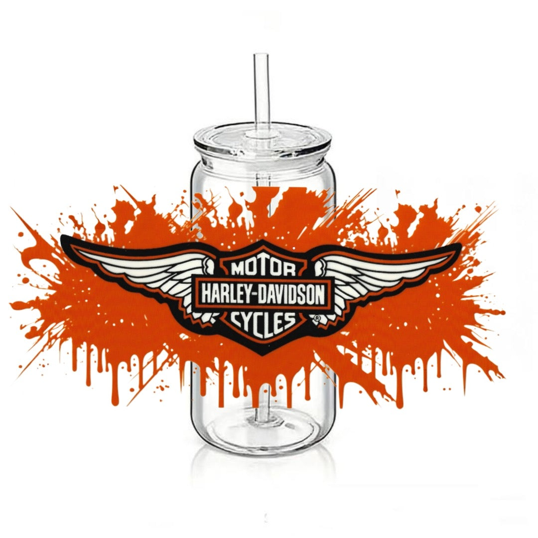 Harley Davidson - Wings - Red backsplash