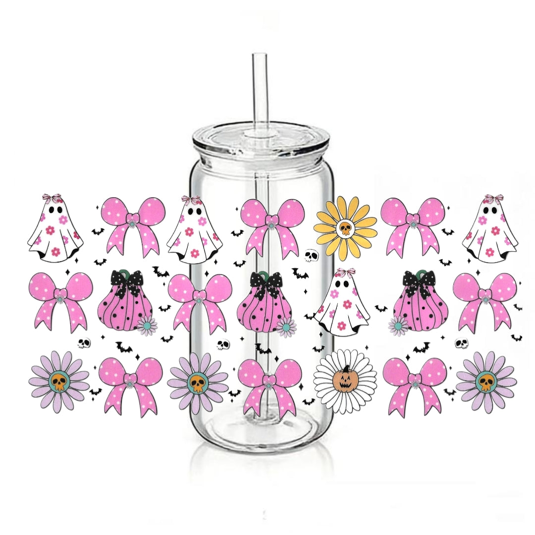White Ghost's with Pink Bows