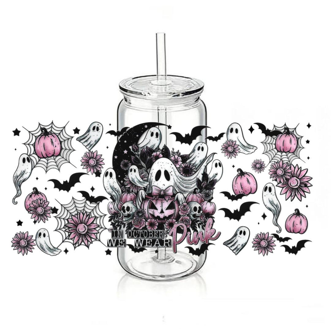 Ghosts & Pumpkin Print
